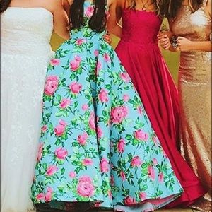 Sherri hill floral prom dress